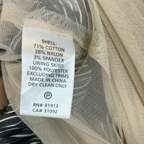 Tracy Reese Gray White Pinstripe SunDress 4 - Picture 8 of 9